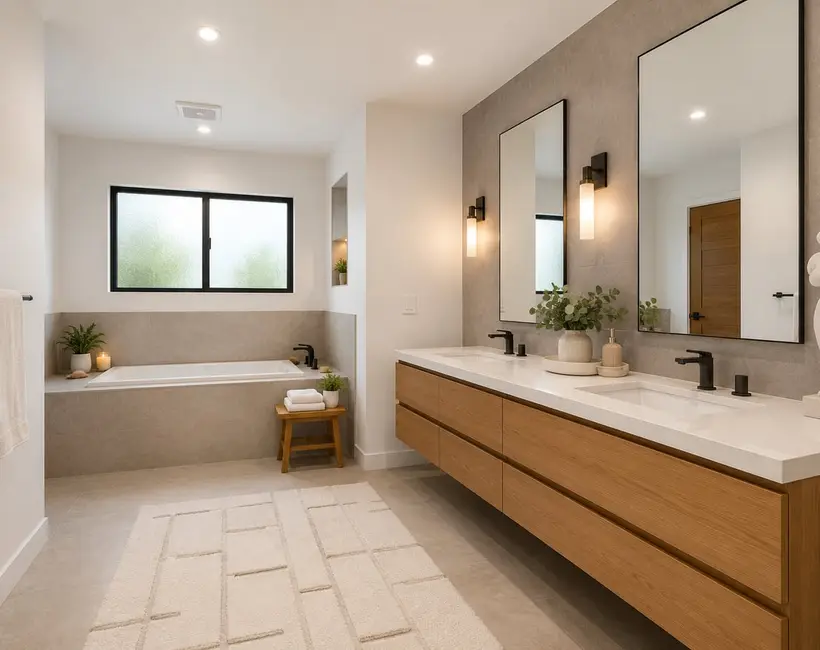 Spa-style bathroom renovation