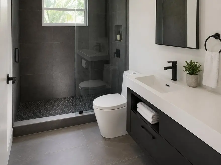 Reimagined Bathroom Layout