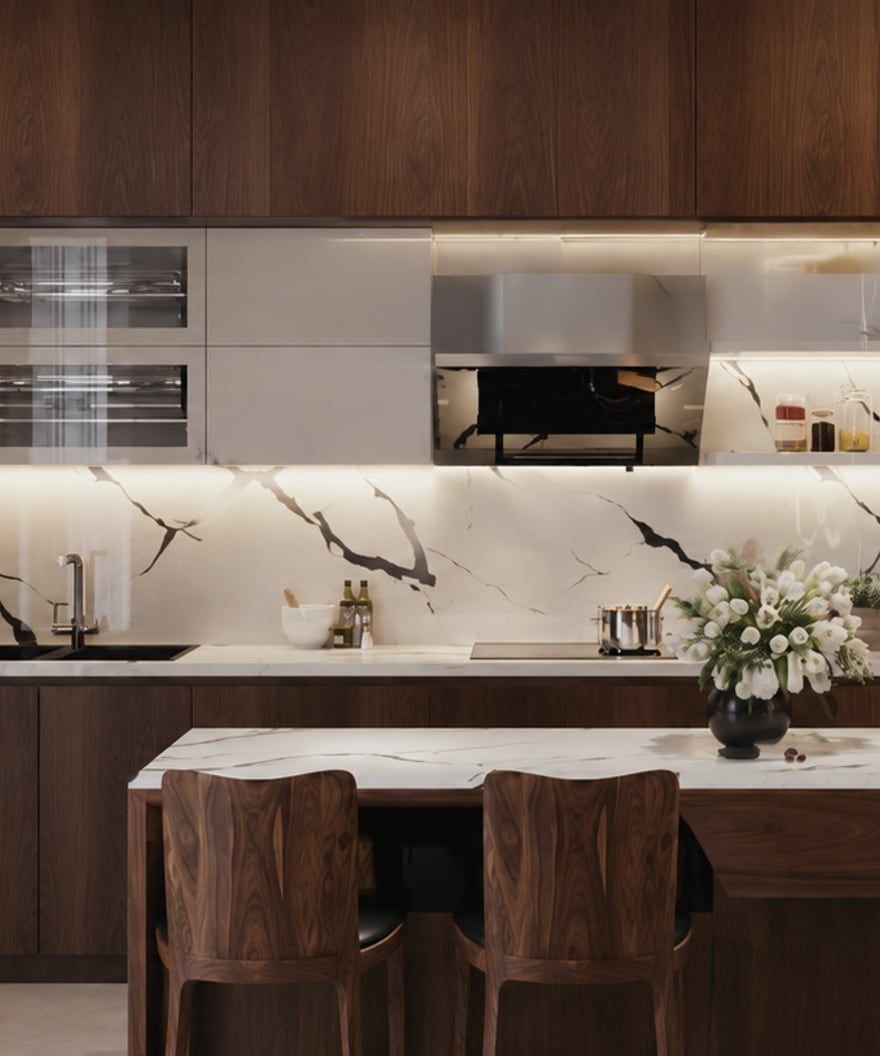 Modern kitchen remodel by Sunrise Contractors of Florida in Sarasota FL